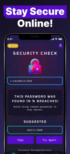 Secure Shield Password Manager App Interface